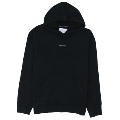 Calvin Klein Jeans Men's Black Pullover Hoodie Size L Classic Logo