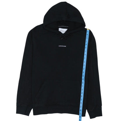 Calvin Klein Jeans Men's Black Pullover Hoodie Size L Classic Logo
