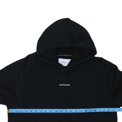 Calvin Klein Jeans Men's Black Pullover Hoodie Size L Classic Logo