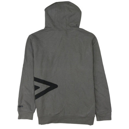 Umbro Men’s Grey Pullover Hoodie 2XL Sports Logo Fleece Sweatshirt