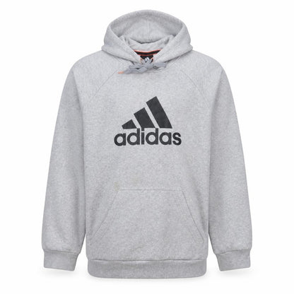Adidas Mens Grey Pullover Hoodie Size M Sports Essentials