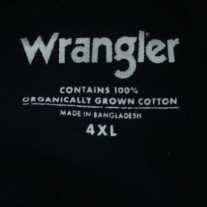 Wrangler Men's Black 4XL Pullover Sweatshirt Crew Neck Cotton