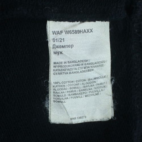 Wrangler Men's Black 4XL Pullover Sweatshirt Crew Neck Cotton