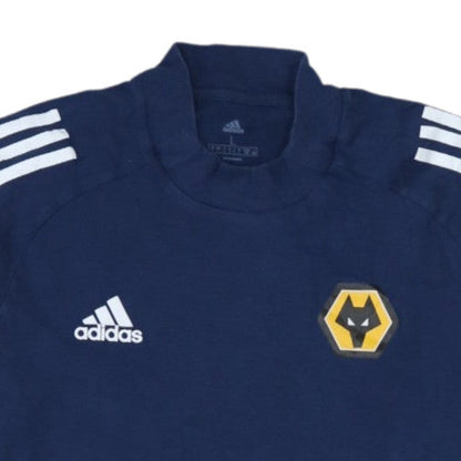 Adidas Men's Navy Wolves Short Sleeve Crew Neck T-Shirt Size L