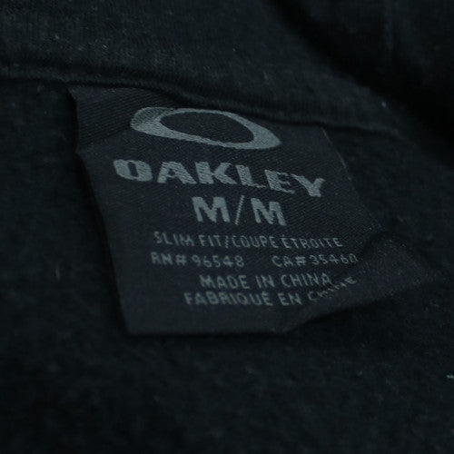 Oakley Men's Black Slim Fit Pullover Hoodie Size M Fleece