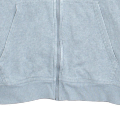 Nike Men's Grey Full Zip Hoodie M Fleece Cotton Blend