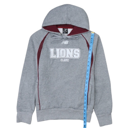 New Balance Boys Grey Lions Pullover Hoodie Size 14 Years