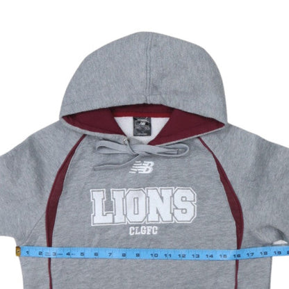 New Balance Boys Grey Lions Pullover Hoodie Size 14 Years
