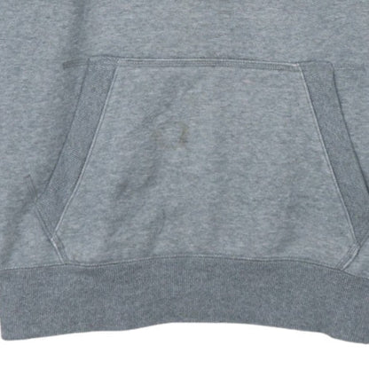 Puma Mens Grey Hoodie Medium Pullover Logo Cotton Blend Sportswear