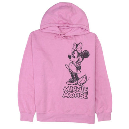 Disney Primark Women Pink Minnie Mouse Pullover Hoodie Size S