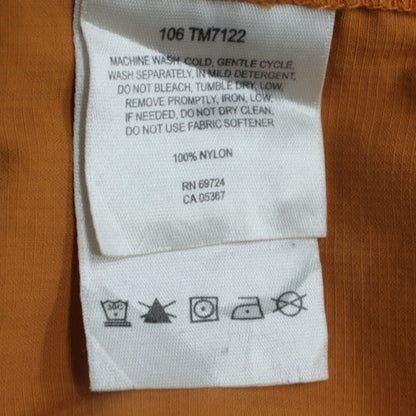 Columbia Men's Orange Short Sleeve Nylon Button-Up Outdoor Shirt M
