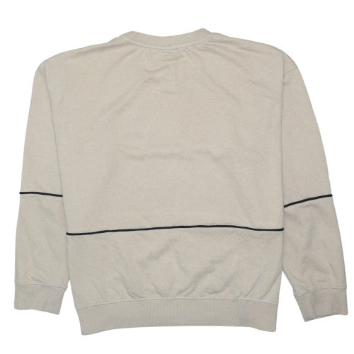 Lonsdale Womens Beige Logo Pullover Sweatshirt Size 18