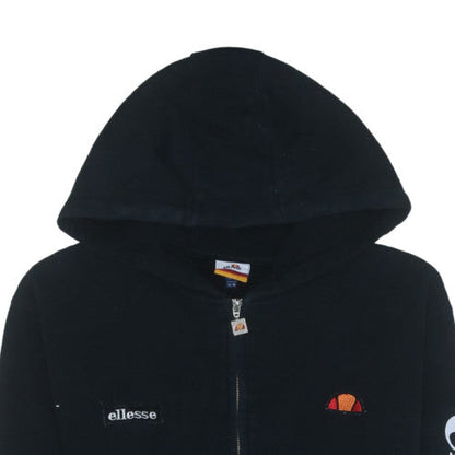 Ellesse Men's Black Full Zip Hoodie Size L Sports Fleece