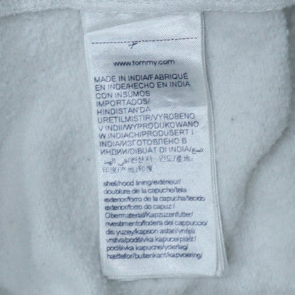 Tommy Jeans Mens White XL Pullover Hoodie with Logo Print