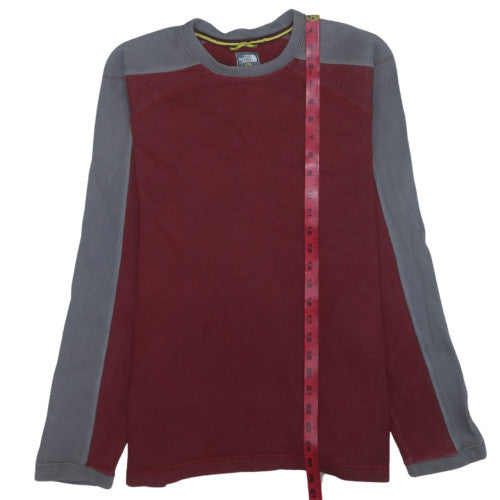 The North Face Men's Red Grey Pullover Sweatshirt Size S