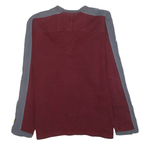 The North Face Men's Red Grey Pullover Sweatshirt Size S