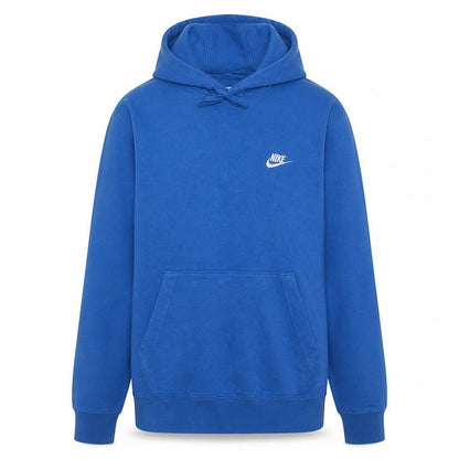 Nike Men's Blue Pullover Hoodie M Fleece Logo Sportswear