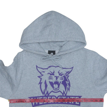 Adidas Men’s Grey Pullover Hoodie M Weber State Football Fleece
