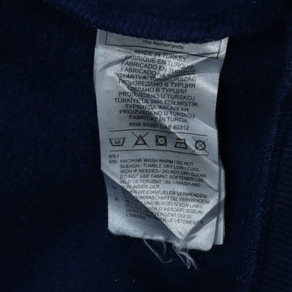 Adidas Men's Blue XL Pullover Sweatshirt Crew Neck Logo Fleece