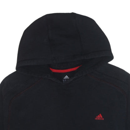 Adidas Men's Black 2XL Pullover Hoodie Fleece Sweatshirt