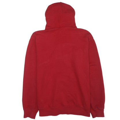 Champion Men's Red XL Pullover Hoodie with Logo Print