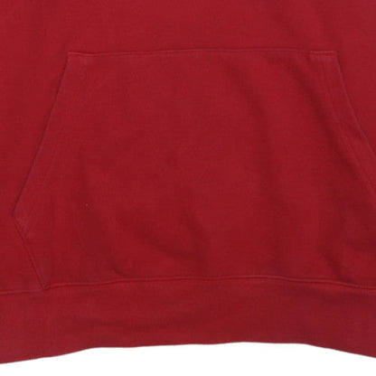 Champion Men's Red XL Pullover Hoodie with Logo Print