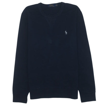 Ralph Lauren Men’s Blue Crew Neck Cotton Pullover Sweatshirt S