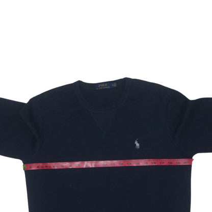 Ralph Lauren Men’s Blue Crew Neck Cotton Pullover Sweatshirt S
