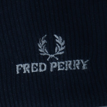 Fred Perry Men's Blue 1/4 Zip Cotton Sweatshirt Size L