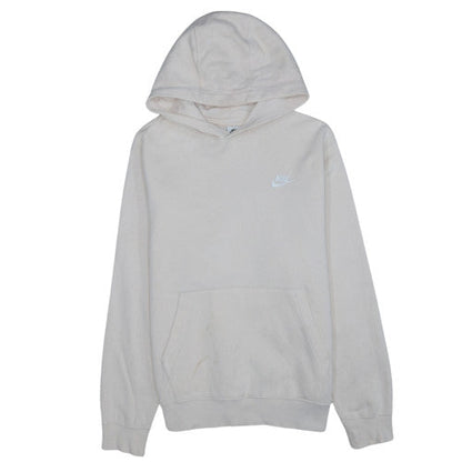 Nike Women's Beige Pullover Hoodie Size M Casual Cotton Blend
