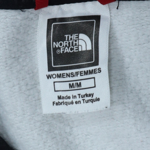 The North Face Womens White Black 1/2 Zip Pullover Sweatshirt Size M