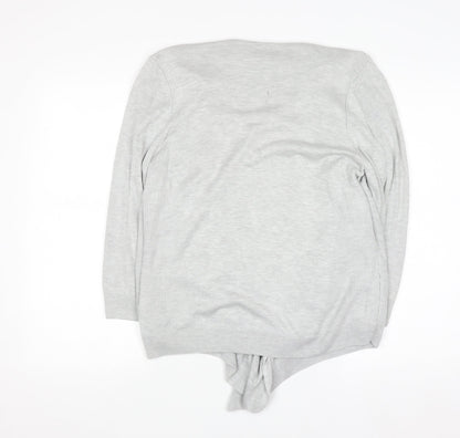 Marks and Spencer Women’s Grey Cardigan Size 14 Knit Open Front