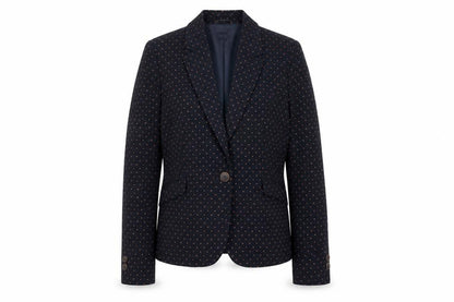 Next Women’s Black Polka Dot Blazer UK 14 Classic Lined Jacket