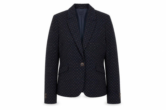 Next Women’s Black Polka Dot Blazer UK 14 Classic Lined Jacket