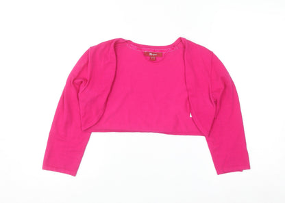 Monsoon Women’s Pink Shrug Cardigan Size 12 Cotton Blend Knit