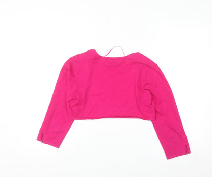 Monsoon Women’s Pink Shrug Cardigan Size 12 Cotton Blend Knit
