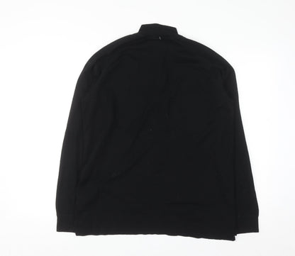 Mountain Warehouse Men’s Black XL Merino 1/4 Zip Pullover Sweatshirt