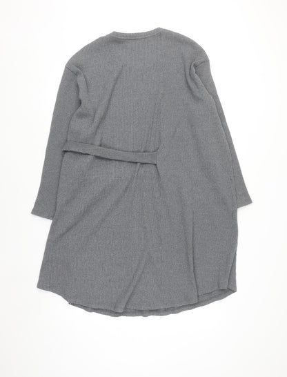 Marks and Spencer Women Grey Knit Belted Sweater Dress Size 12