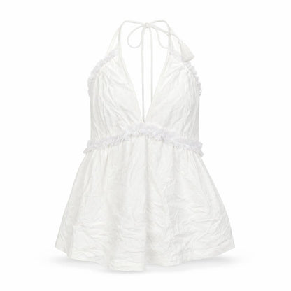 Miss Selfridge Women's White Halter Camisole Top Size 8