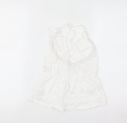 Miss Selfridge Women's White Halter Camisole Top Size 8