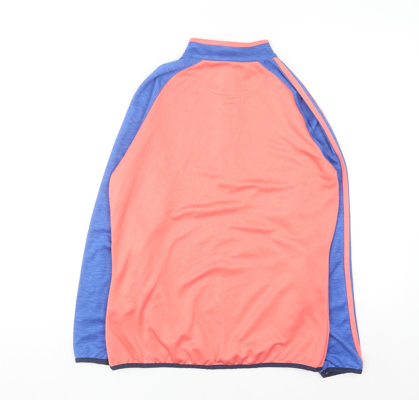 O'Neills Womens Coral Blue 1/4 Zip Sweatshirt Size 10 Polyester Sports Top