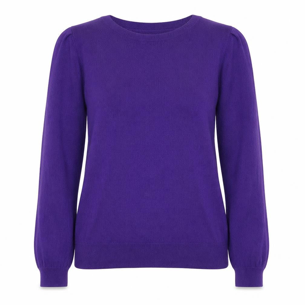 Next Women's Purple Crew Neck Cotton Blend Jumper Size S