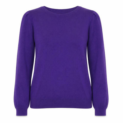 Next Women's Purple Crew Neck Cotton Blend Jumper Size S