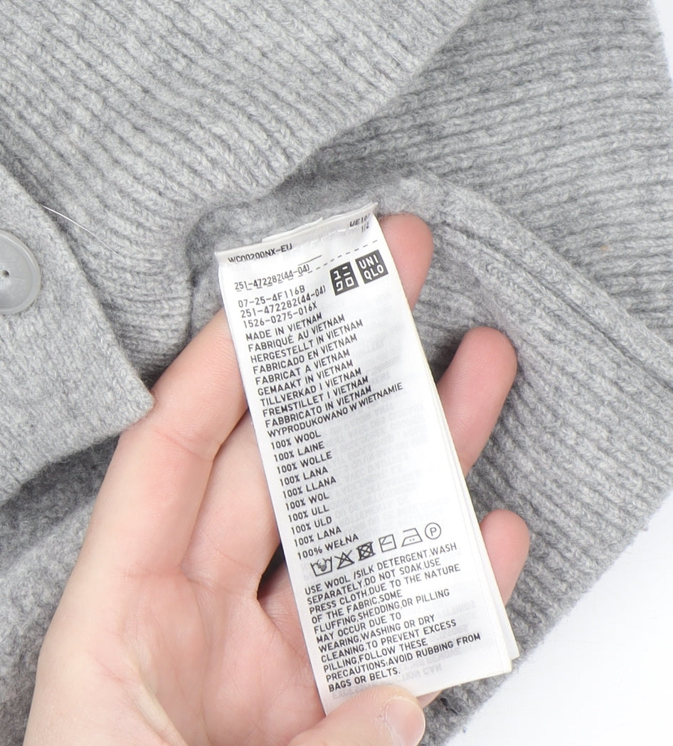 Uniqlo Comptoir des Cotonniers Grey Wool Women's XL Cardigan