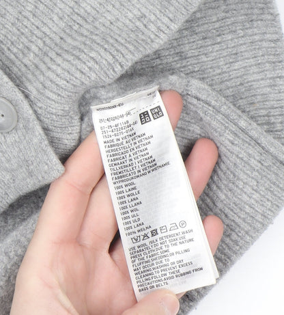 Uniqlo Comptoir des Cotonniers Grey Wool Women's XL Cardigan