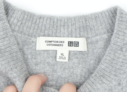 Uniqlo Comptoir des Cotonniers Grey Wool Women's XL Cardigan