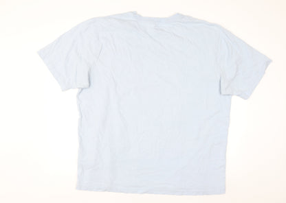 Carhartt Men Blue XL Loose Fit Heavyweight Cotton Crew Neck T-Shirt