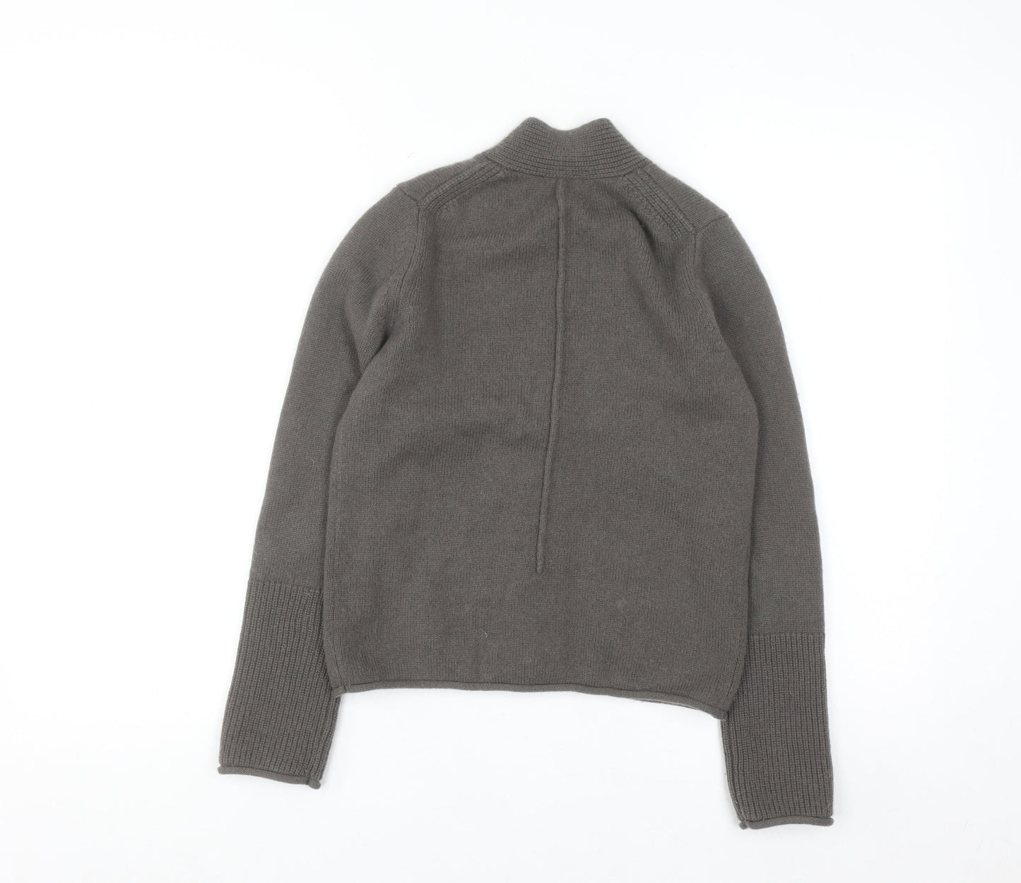 Jigsaw Women's Grey Wool Cashmere V-Neck Cardigan XS