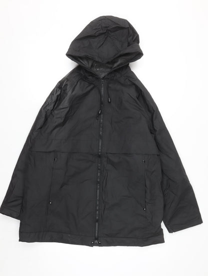 Misty Harbor Men's Black S Waterproof Hooded Rain Jacket