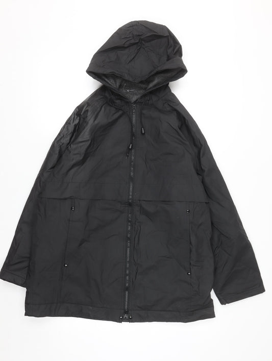 Misty Harbor Men's Black S Waterproof Hooded Rain Jacket